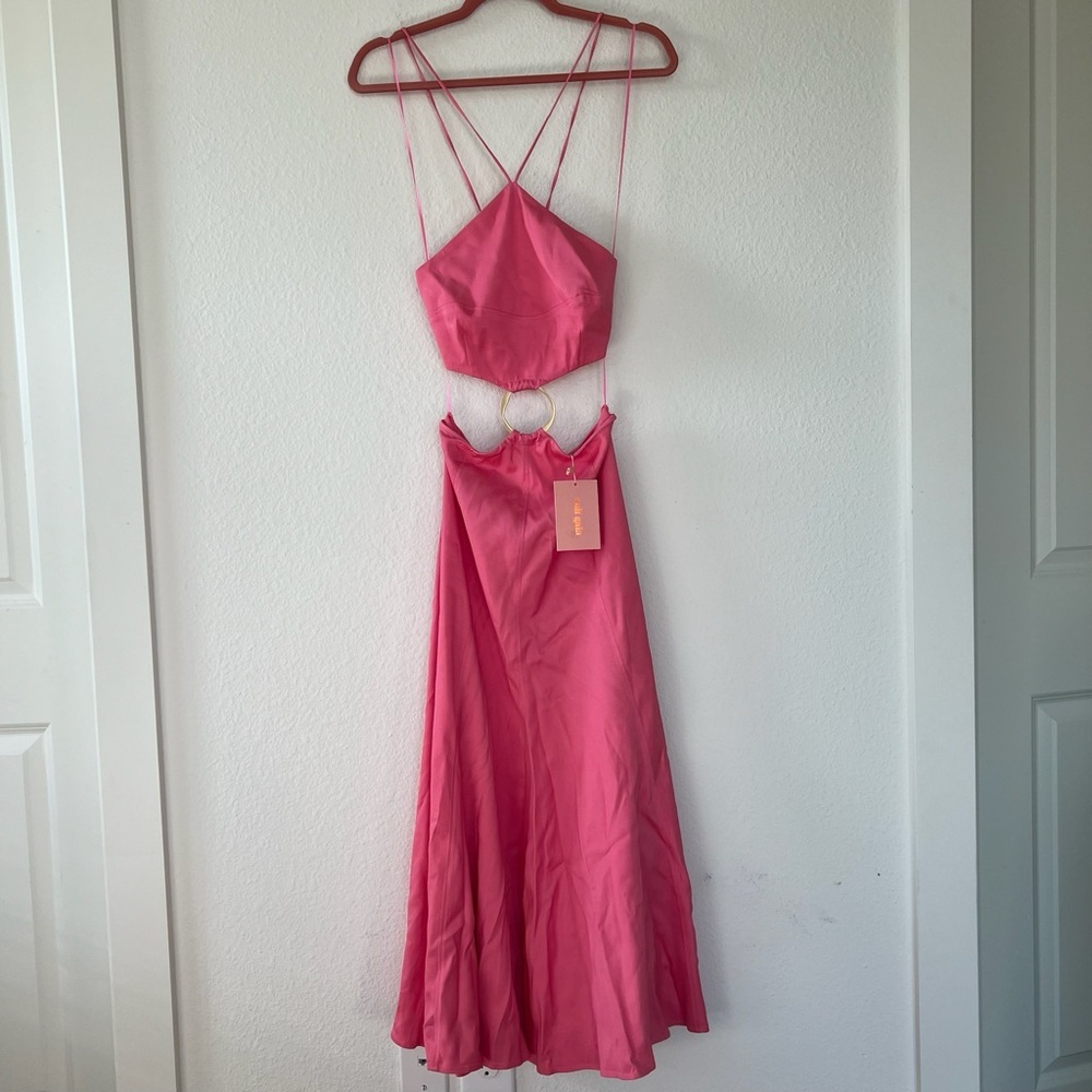 NWT Cult Gaia Nadeesha Dress in Blossom Pink - Picture 3 of 10